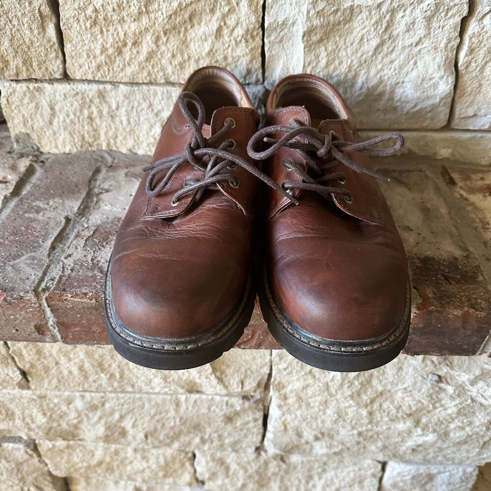 Dockers Brown Leather Casual Dress Shoes Waterproof Men's Size 10 M